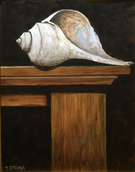 Struna Galleries of Brewster and Chatham, Cape Cod Paintings of New England and Cape Cod  - *Shell on a Shelf